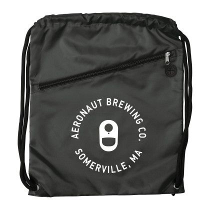 Custom Prevail Drawstring Backpack - Black Custom Prevail Drawstring Backpack - Black