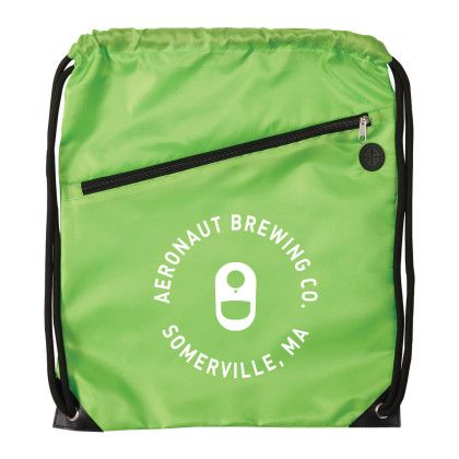 Custom Prevail Drawstring Backpack - Lime Custom Prevail Drawstring Backpack - Lime