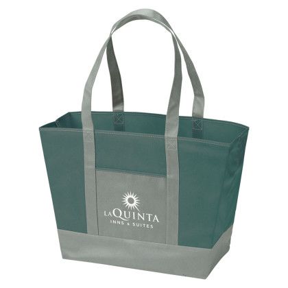 Custom Lake Powell Non-Woven Nautical Tote - Hunter green Custom Lake Powell Non-Woven Nautical Tote - Hunter green