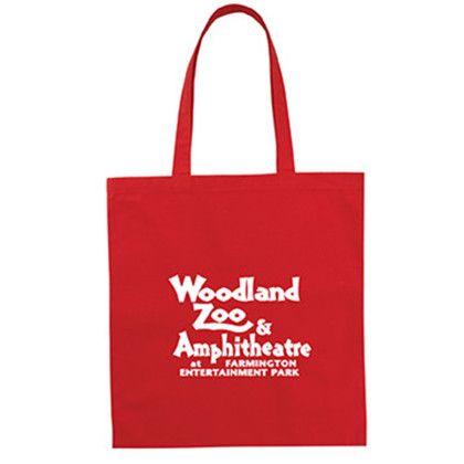Custom 6 oz. Cotton Tote - Red Custom 6 oz. Cotton Tote - Red