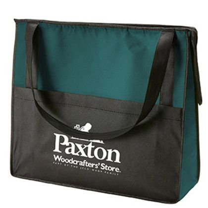 Custom Prescott Non-Woven Zipper Tote - Hunter green Custom Prescott Non-Woven Zipper Tote - Hunter green