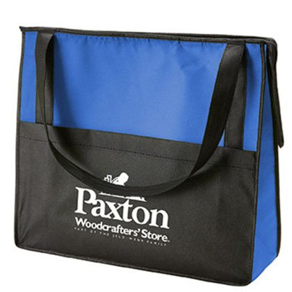 Custom Prescott Non-Woven Zipper Tote - Royal blue Custom Prescott Non-Woven Zipper Tote - Royal blue