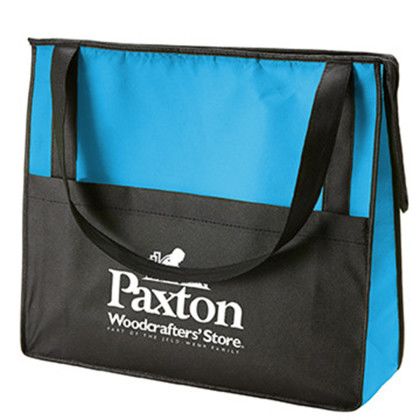 Custom Prescott Non-Woven Zipper Tote - Sky blue Custom Prescott Non-Woven Zipper Tote - Sky blue