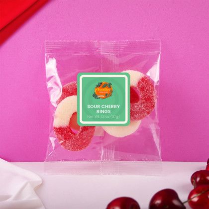 Custom Sour Cherry Rings: Taster Packet - Lifestyle Custom Sour Cherry Rings: Taster Packet - Lifestyle