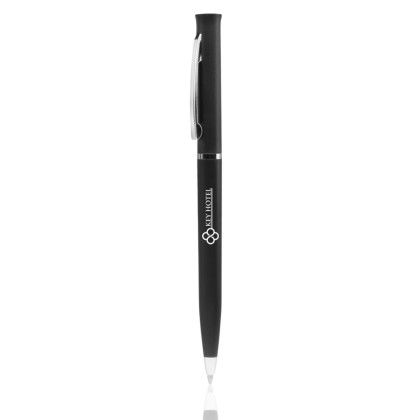 Custom Twist Action Hotel Pens - Black