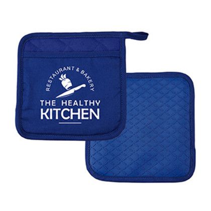 Custom Silicone & rPET Ad-Holder - Blue Custom Silicone & rPET Ad-Holder - Blue