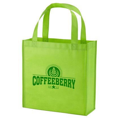 Custom Phoenix Non-Woven Market Tote - Lime