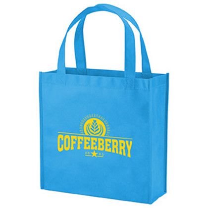 Custom Phoenix Non-Woven Market Tote - Sky blue