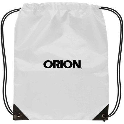 Custom Small Drawstring Backpack - White Custom Small Drawstring Backpack - White