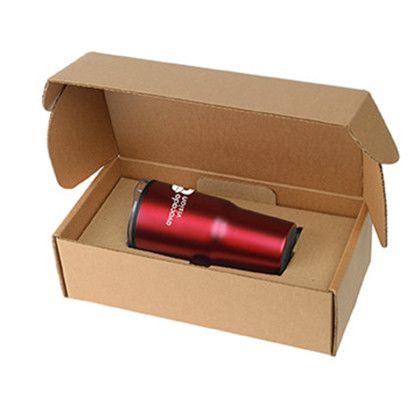 Custom 20 oz. Denali Tumbler with Gift Box - Matte Metallic Red Side View Custom 20 oz. Denali Tumbler with Gift Box - Matte Metallic Red Side View