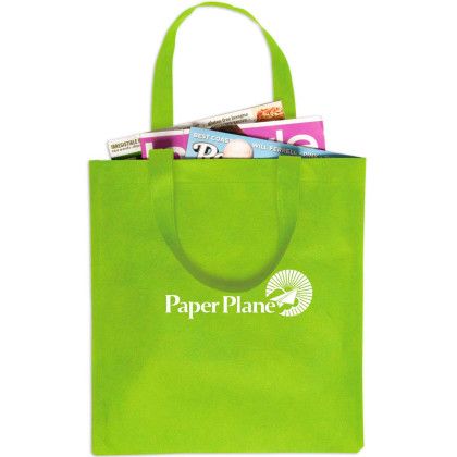 Custom Non-Woven Value Tote - Lime Custom Non-Woven Value Tote - Lime