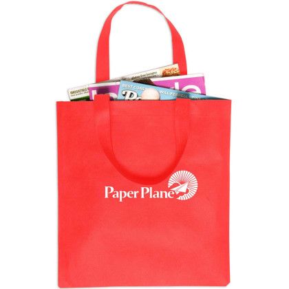 Custom Non-Woven Value Tote - Red Custom Non-Woven Value Tote - Red