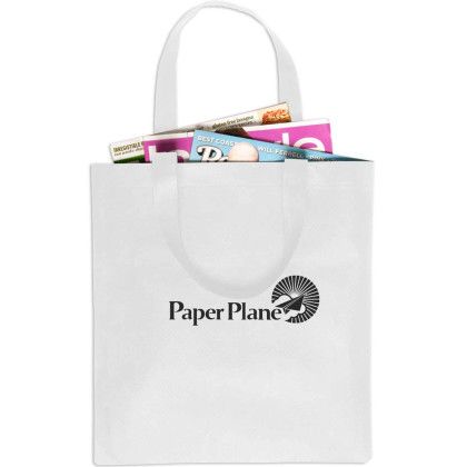 Custom Non-Woven Value Tote - White Custom Non-Woven Value Tote - White