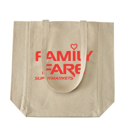 Custom 10 oz. Cotton Canvas Everyday Tote - Natural