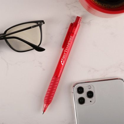 Custom Cloverdale TG Pen - Translucent Red Lifestyle View