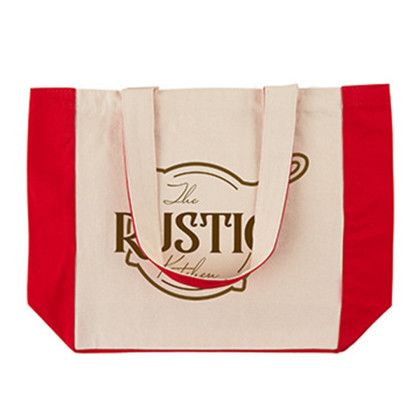 Custom 10 oz. Medford Cotton Canvas Tote - Red Custom 10 oz. Medford Cotton Canvas Tote - Red