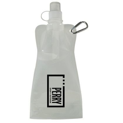 Custom 16 oz. Voyager Collapsible Pouch - Translucent Clear Custom 16 oz. Voyager Collapsible Pouch - Translucent Clear