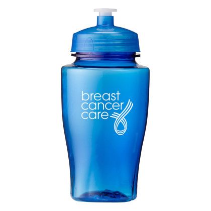 Custom 16 oz. rPET Twister Bottle - Translucent blue