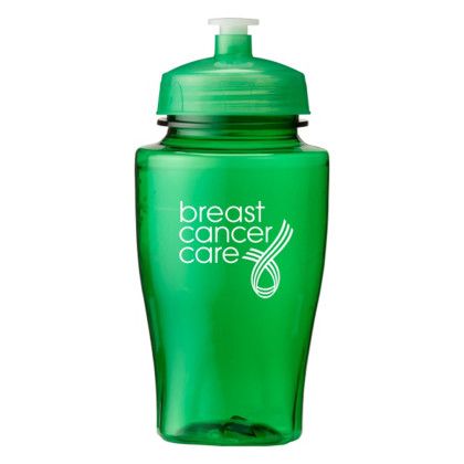 Custom 16 oz. rPET Twister Bottle - Translucent green