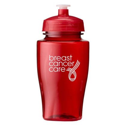 Custom 16 oz. rPET Twister Bottle - Translucent red