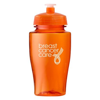 Custom 16 oz. rPET Twister Bottle - Translucent orange