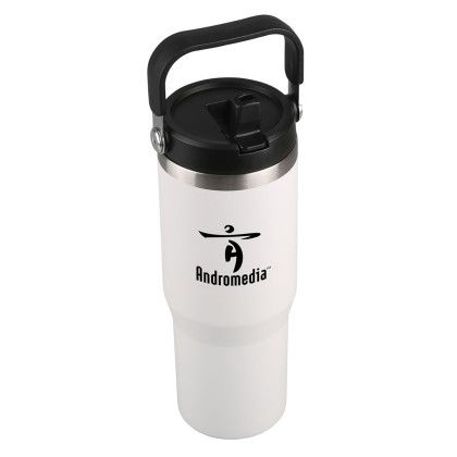 Custom 30 oz. Juneau Stainless Steel Tumbler - Matte White 
