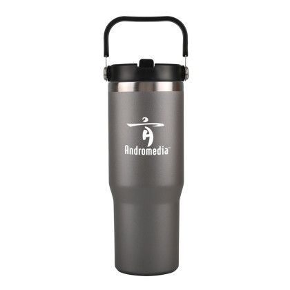 Custom 30 oz. Juneau Stainless Steel Tumbler - Matte Silver 