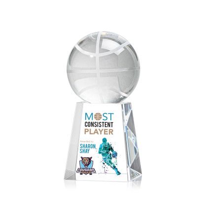 Custom Basketball Full Color Award on Celestina Medium Custom Basketball Full Color Award on Celestina Medium