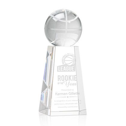 Custom Basketball Award on Novita Base Medium - Etched Custom Basketball Award on Novita Base Medium - Etched