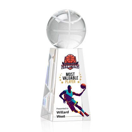 Custom Basketball Full Color Award on Novita Medium Custom Basketball Full Color Award on Novita Medium