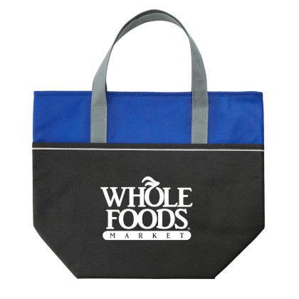 Custom Large Non-Woven Carry-It Cooler Tote - Royal blue