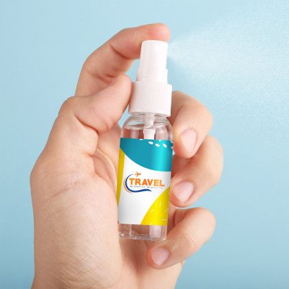 Custom Alcohol Hand Sanitizer: 1 oz - Lifestyle View Custom Alcohol Hand Sanitizer: 1 oz - Lifestyle View