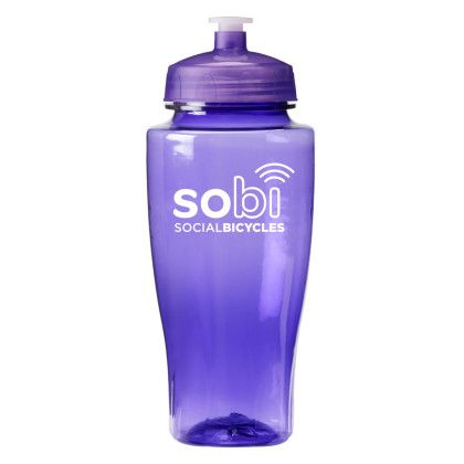 Custom 24 oz. rPET Twister Bottle - Translucent purple Custom 24 oz. rPET Twister Bottle - Translucent purple
