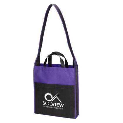 Custom El Mirage Non-Woven Event Tote - Purple