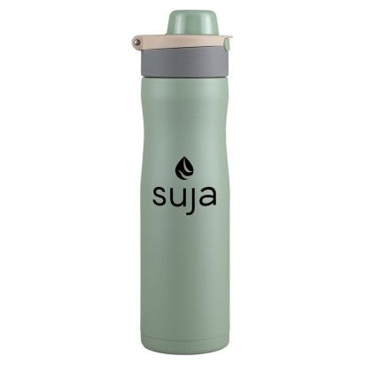 Custom 24 oz. Vertex Powder Coated Recycled Stainless Steel Bottle - Sage Custom 24 oz. Vertex Powder Coated Recycled Stainless Steel Bottle - Sage