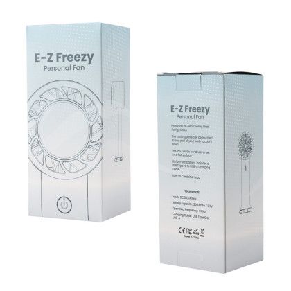 Custom E-Z Freezy Personal Fan - Packaging View