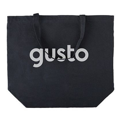 Custom 12 oz. Tillamook Large Cotton Tote - Navy with collapsed handle Custom 12 oz. Tillamook Large Cotton Tote - Navy with collapsed handle