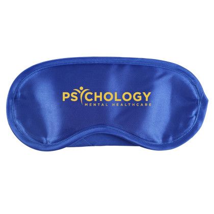 Custom Satin Sleep Mask - Royal Blue 