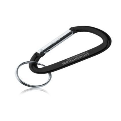 Custom Metal Carabiner Keychains - Black