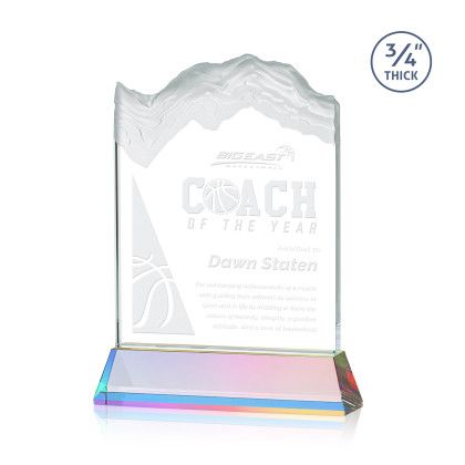 Custom Kilimanjaro Award on Prismatic Newhaven Base Medium - Etched