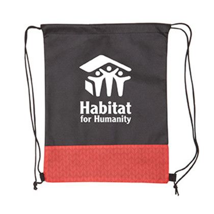 Custom Pathway Non-Woven Drawstring Backpack - Red Custom Pathway Non-Woven Drawstring Backpack - Red