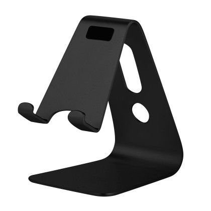 Custom Media Stand - Black Side View Custom Media Stand - Black Side View