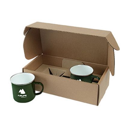 Custom 16 oz Speckle-It Camping Mugs Gift Box Set - Dark Green 