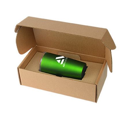 Custom 20 oz. Everest Velvet-Touch Tumbler with Gift Box - Matte Metallic Green Side View Custom 20 oz. Everest Velvet-Touch Tumbler with Gift Box - Matte Metallic Green Side View