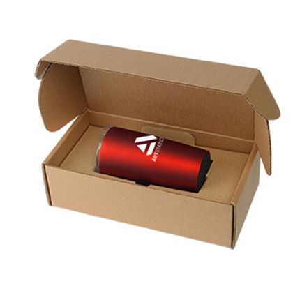 Custom 20 oz. Everest Velvet-Touch Tumbler with Gift Box - Matte Metallic Red Side View Custom 20 oz. Everest Velvet-Touch Tumbler with Gift Box - Matte Metallic Red Side View