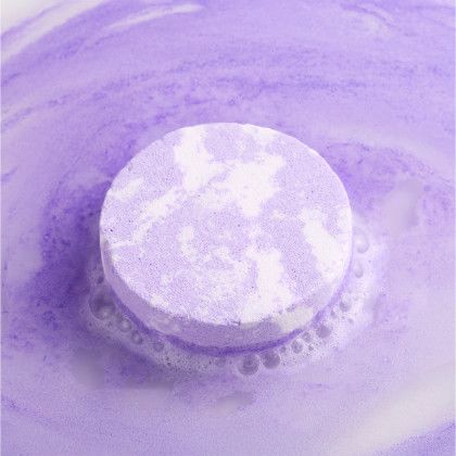 Custom Delight Shower Steamers: 3 Piece Set - Purple With White In Use 