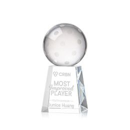 Custom Pickleball Award on Celestina Base Small - Etched Custom Pickleball Award on Celestina Base Small - Etched