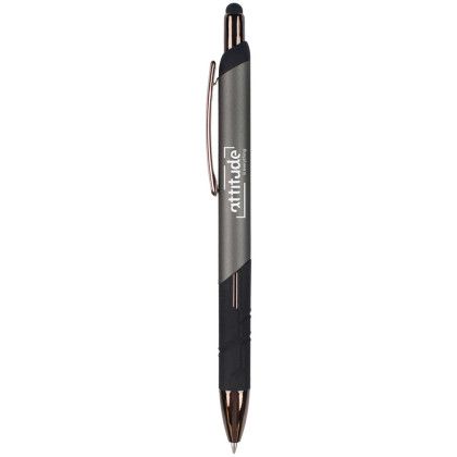 Custom Lupo Gel Stylus Pen - Gunmetal Custom Lupo Gel Stylus Pen - Gunmetal