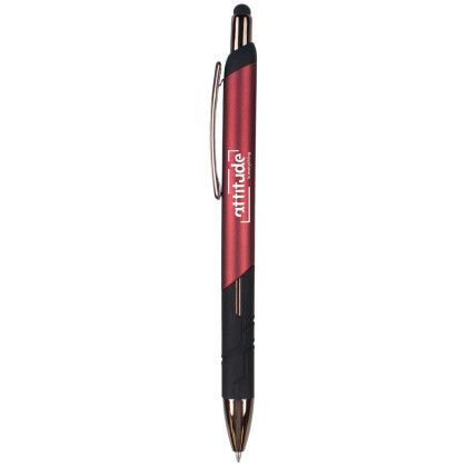Custom Lupo Gel Stylus Pen - Maroon Red Custom Lupo Gel Stylus Pen - Maroon Red