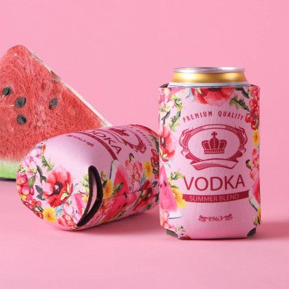 Custom Full Color Cool-Apsible Can Cooler - Lifestyle View Custom Full Color Cool-Apsible Can Cooler - Lifestyle View